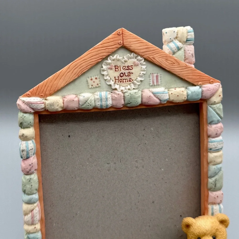Cherished Teddies 1994 Bless Our Home Picture Frame My Cherished Family 128120